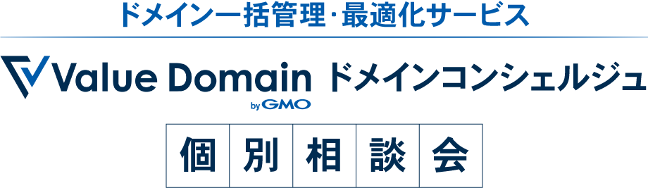 ドメイン一括管理・最適化サービス Value Domain ドメインコンシェルジュ 個別相談会